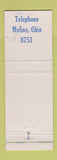 Matchbook Cover - Crow Air Transportation Toledo OH Moline WEAR