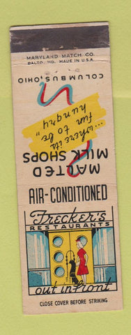 Matchbook Cover - Frecker's Restaurants Columbus OH