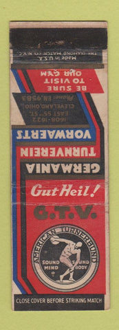 Matchbook Cover - Germainian Turners Cleveland OH WEAR
