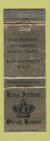 Matchbook Cover - King Arthur Steak House Lancaster OH WEAR