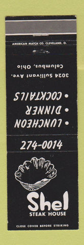 Matchbook Cover - Shel Steak House Columbus OH