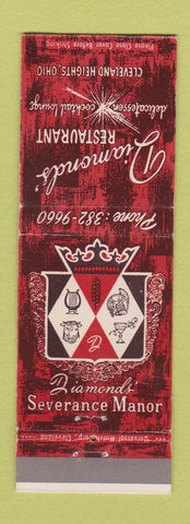 Matchbook Cover - Diamond's Restaurant Cleveland Heights OH