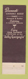 Matchbook Cover - Diamond's Restaurant Cleveland Heights OH