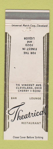 Matchbook Cover - Bar Theatrical Restaurant Lounge Cleveland OH WEAR