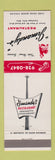 Matchbook Cover - Jimandy's Restaurant Cuyahoga Falls OH