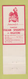 Matchbook Cover - Jimandy's Restaurant Cuyahoga Falls OH
