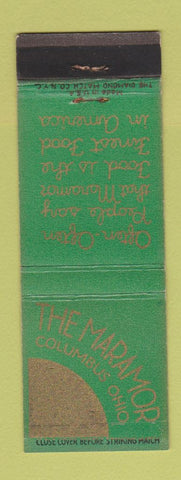 Matchbook Cover - The Maramor Columbus OH