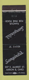 Matchbook Cover - Sanginiti's Restaurant Akron OH