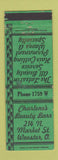 Matchbook Cover - Charlene's Beauty Barr Wooster OH