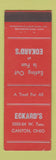 Matchbook Cover - Eckard's Canton OH MERCHANTS restaurant