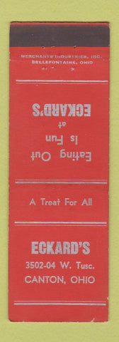Matchbook Cover - Eckard's Canton OH MERCHANTS restaurant