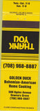 Matchbook Cover - Golden Duck Restaurant Downers Grove IL