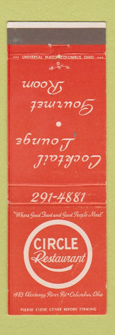Matchbook Cover - Circle Restaurant Columbus OH