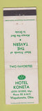 Matchbook Cover - Hotel Koneta Wapakoneta OH
