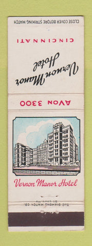 Matchbook Cover - Vernon Manor Hotel Cincinnati OH