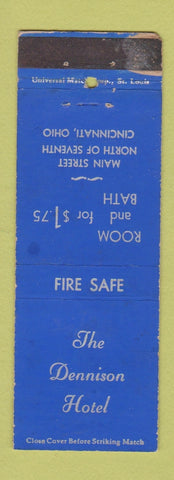 Matchbook Cover - The Dennison Hotel Cincinnati OH WEAR