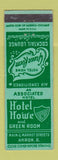 Matchbook Cover - Hotel Howe Akron OH