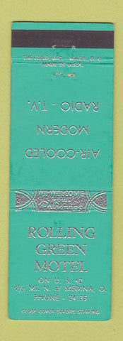 Matchbook Cover - Rolling Green Motel Medina OH