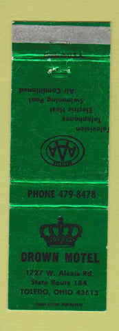 Matchbook Cover - Crown Motel Toledo OH
