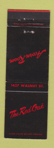 Matchbook Cover - The Red Oak Acorn Room Philadelphia PA