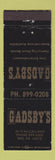 Matchbook Cover - Gadsby's Erie PA