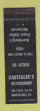 Matchbook Cover - Castiglia's Restaurant Harrisburg PA Pizza