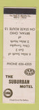 Matchbook Cover - Suburban Motel Bryan OH WEAR