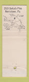Matchbook Cover - The Jefferson House Norristown PA DD Bean