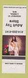 Matchbook Cover - Adult Toy Store Lomira WI pinup