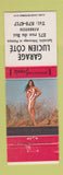 Matchbook Cover - Garage Lucien Cote Asbestos QC pinup