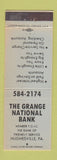 Matchbook Cover - Grange National Bank Hughesville PA