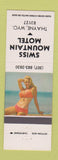 Matchbook Cover - Swiss Mountain Motel Thayne WY pinup