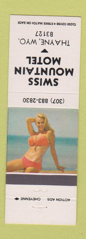 Matchbook Cover - Swiss Mountain Motel Thayne WY pinup
