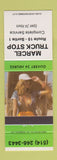 Matchbook Cover - Marcel Truck Shop QC pinup
