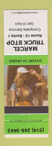 Matchbook Cover - Marcel Truck Shop QC pinup