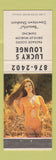 Matchbook Cover - Lucky 5 Lounge Shoshoni WY pinup