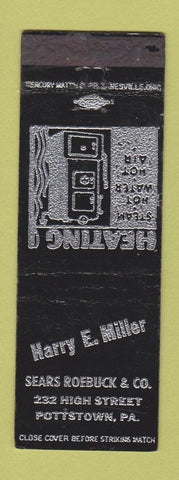 Matchbook Cover - Harry Miller Heating Sears Roebuck Pottstown PA