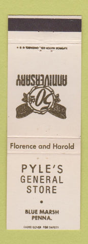 Matchbook Cover - Pyle's General Store Blue Marsh PA