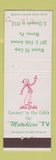 Matchbook Cover - Warren TV PA Cable