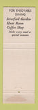 Matchbook Cover - Bellevue Stratford Hotel Philadelphia PA