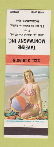 Matchbook Cover - Taverne Montmagny QC pinup