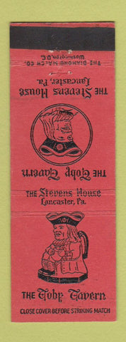 Matchbook Cover - The Toby Tavern Lancaster PA Stevens House
