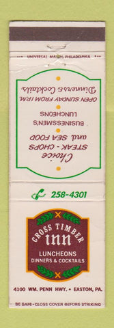 Matchbook Cover - Cross Timber Inn Easton PA
