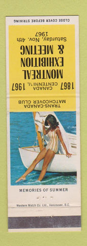 Matchbook Cover - Trans Canada Match Club Meeting Montral QC 1967 pinup