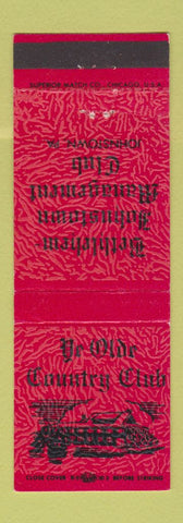 Matchbook Cover - Ye Olde Country Club Johnstown PA