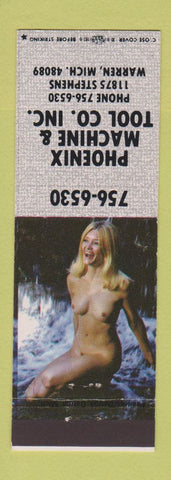 Matchbook Cover - Phoenix Machine Tool Warren MI pinup