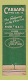 Matchbook Cover - Caesar's Restaurant Wind Gap PA