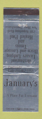 Matchbook Cover - January's Restaurant Disco New Home PA WEAR