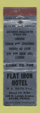 Matchbook Cover - Flat Iron Hotel Sayre PA WEAR