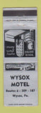 Matchbook Cover - Wysox Motel PA
